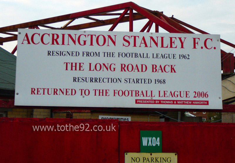 Exterior, Crown Ground, Accrington Stanley FC