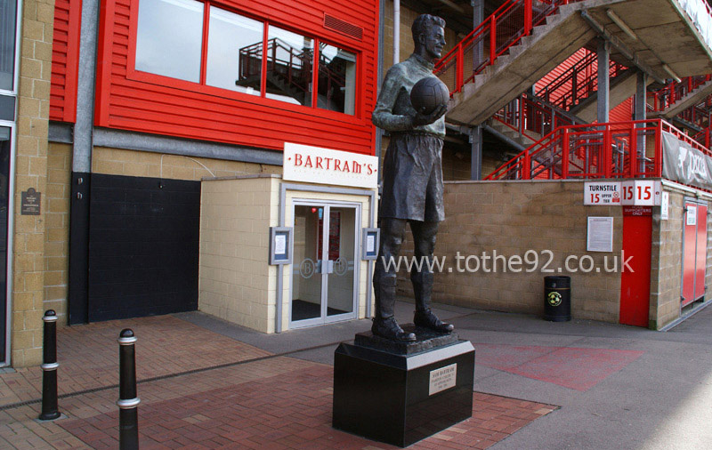 Sam Bartram Statue, The Valley, Charlton Athletic FC