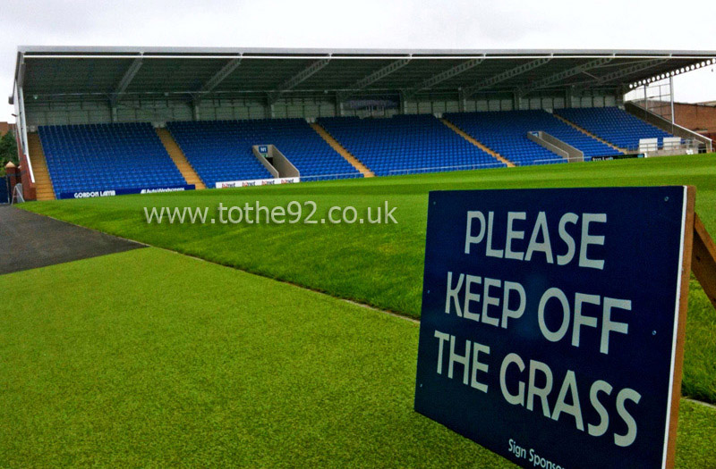 Off the Grass! North Stand, Proact Stadium, Chesterfield FC