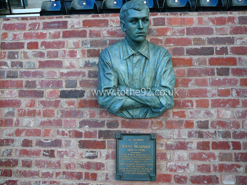 Steve Bloomer Statue, Pride Park, Derby County FC