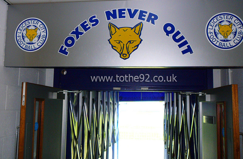 Tunnel, King Power Stadium, Leicester City FC