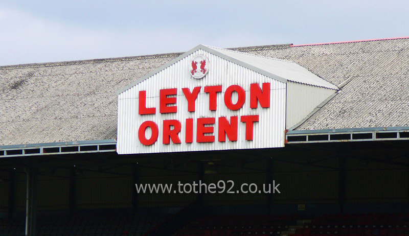 Roof of the East Stand, Breyer Group Stadium, Leyton Orient FC
