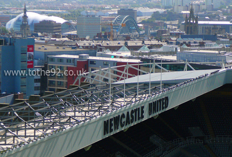 View over the East Stand, St James' Park, Newcastle United FC