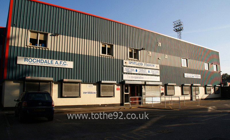 Exterior, Crown Oil Arena, Rochdale FC