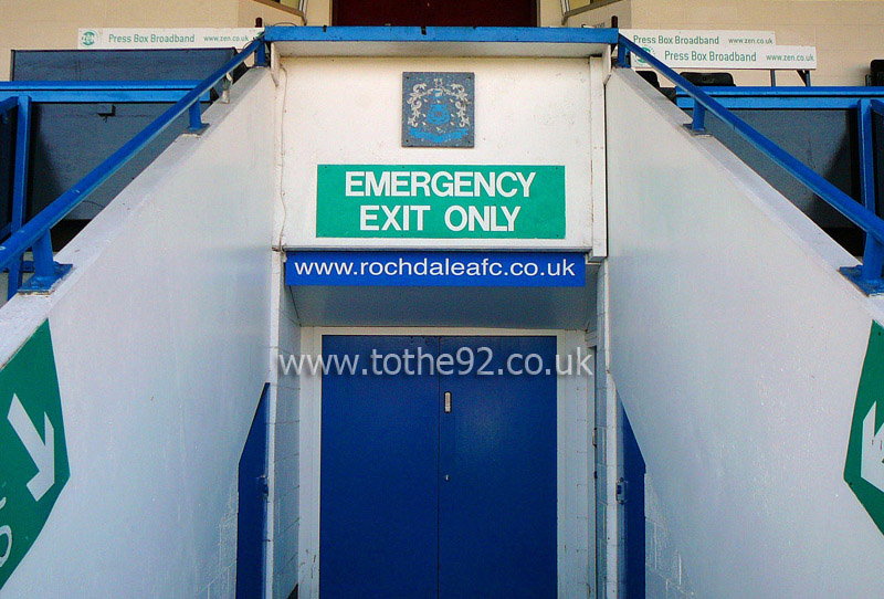 Tunnel, Crown Oil Arena, Rochdale FC