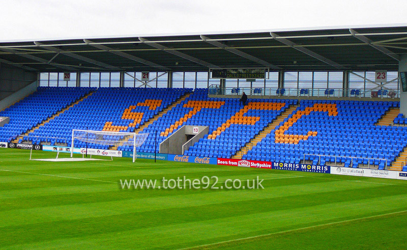 South Stand, Montgomery Waters Meadow, Shrewsbury Town FC
