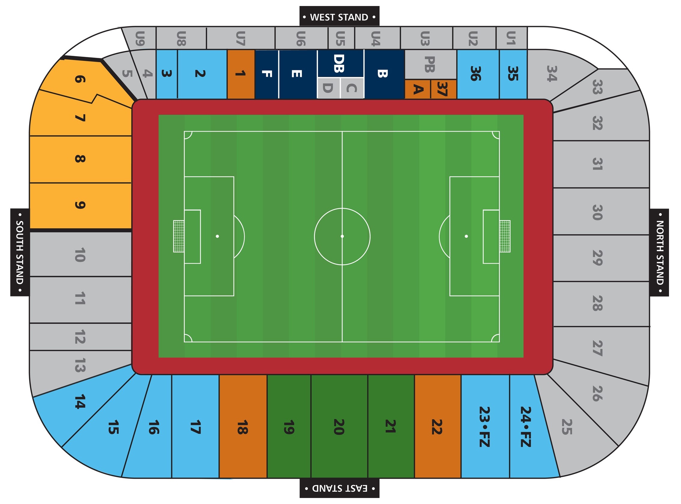 CBS Arena seating plan