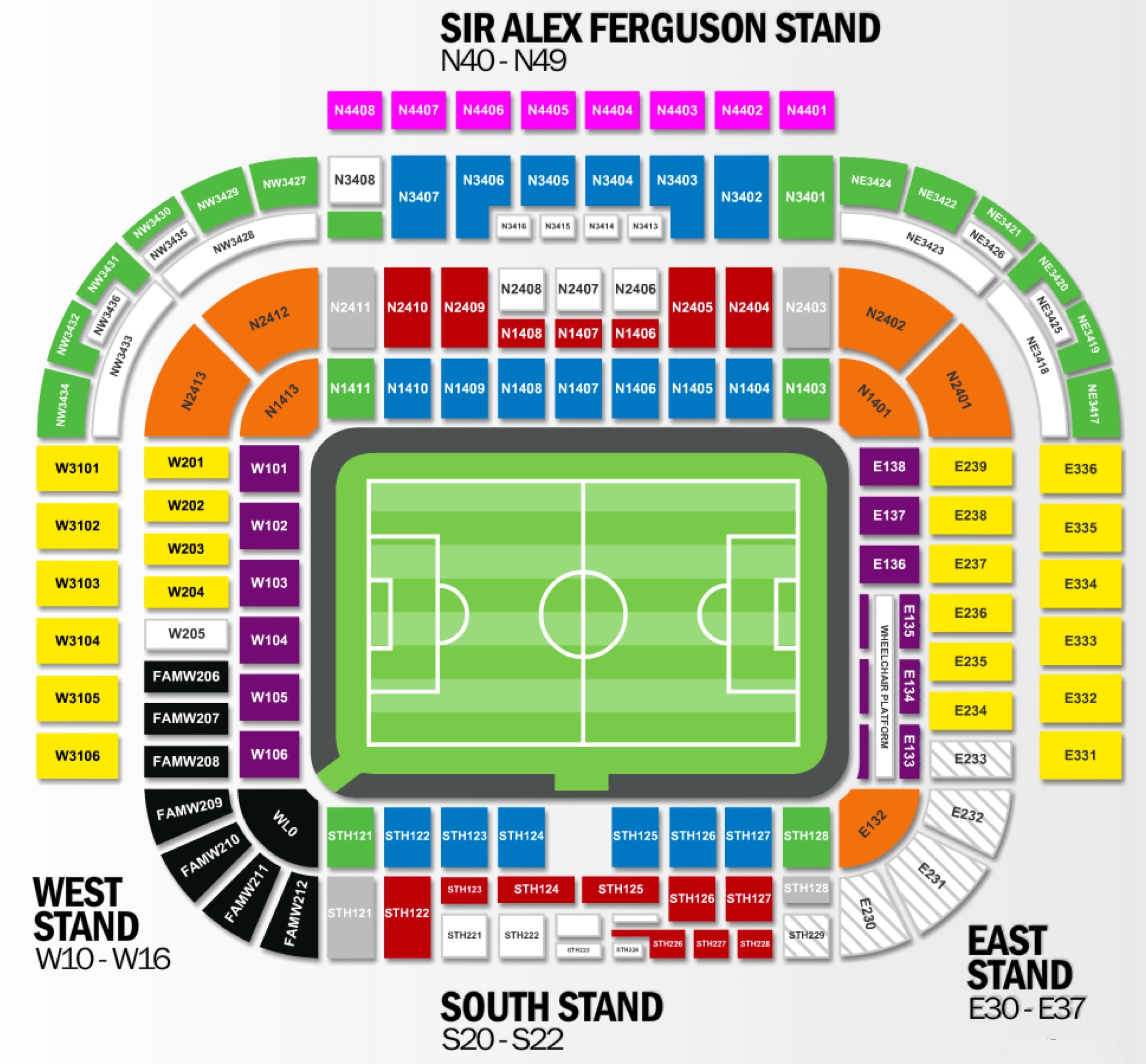 Manchester United FC Old Trafford Football League Ground Guide