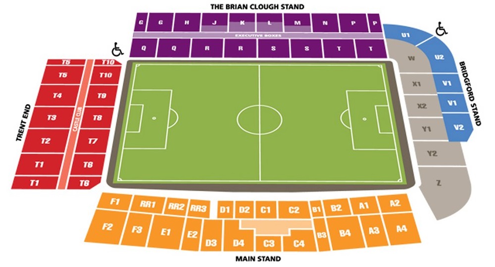 City Ground seating plan