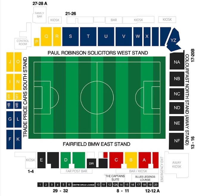 Roots Hall seating plan