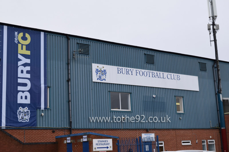 Exterior, JD Stadium, Bury FC