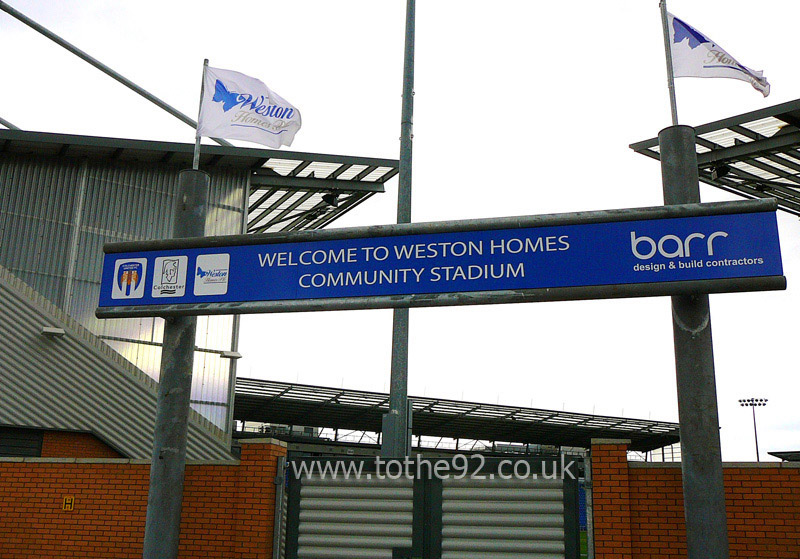 Exterior, JobServe Community Stadium, Colchester United FC