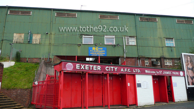 Exterior, St James Park, Exeter City FC