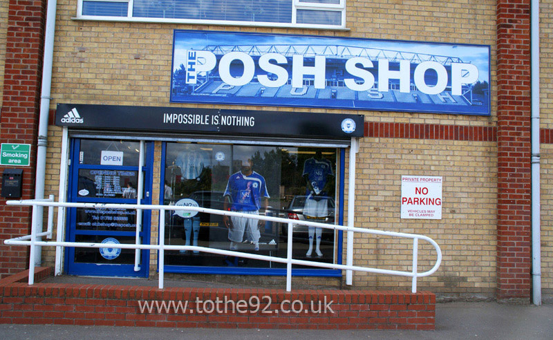 Club Shop, London Road, Peterborough United FC