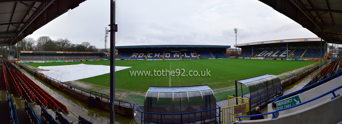 Crown Oil Arena Panoramic, Rochdale FC