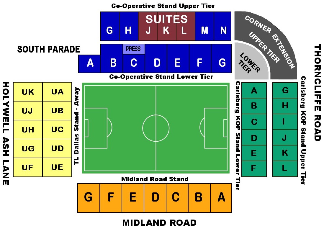 Northern Commercials Stadium seating plan